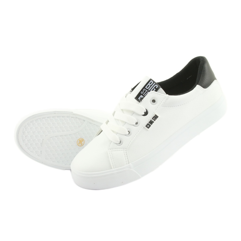 Sneakers bianche BIG STAR 274312 bianco nero 4