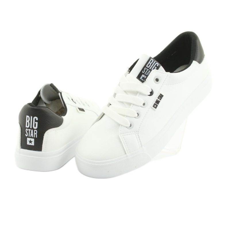 Sneakers bianche BIG STAR 274312 bianco nero 3