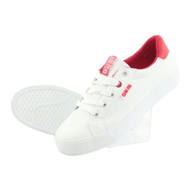Sneakers bianche BIG STAR 274311 bianca rosso 4