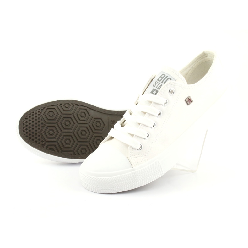 Sneakers stringate Big Star 274869 bianco 5