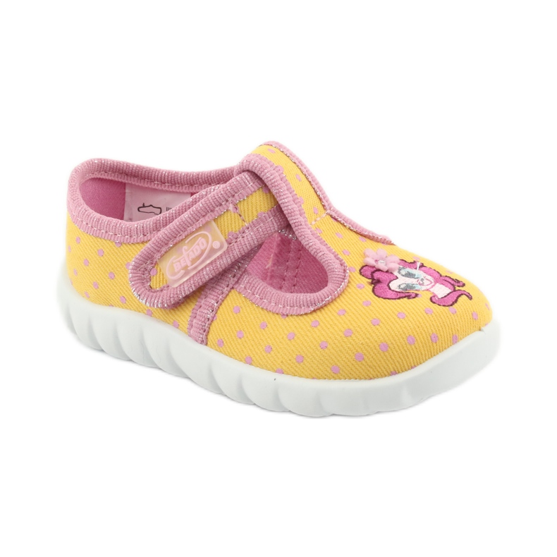 Scarpe per bambini Befado 535P001 rosa giallo 1