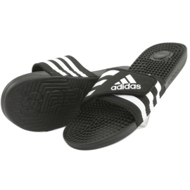 Adidas Adissage M F35580 Infradito con velcro bianca nero 3