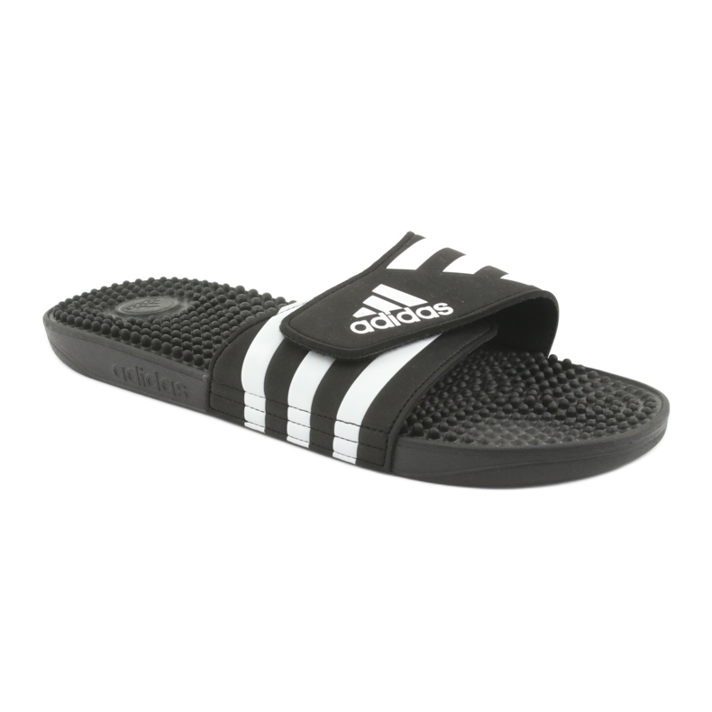 Adidas Adissage M F35580 Infradito con velcro bianca nero 1
