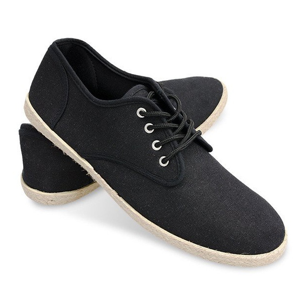 Sneakers Espadrillas Straw Sole 8740 Nero 2