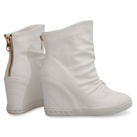 Sneakers Sneakers On Zeppa Stivali Ovye 397 Bianco bianca 1