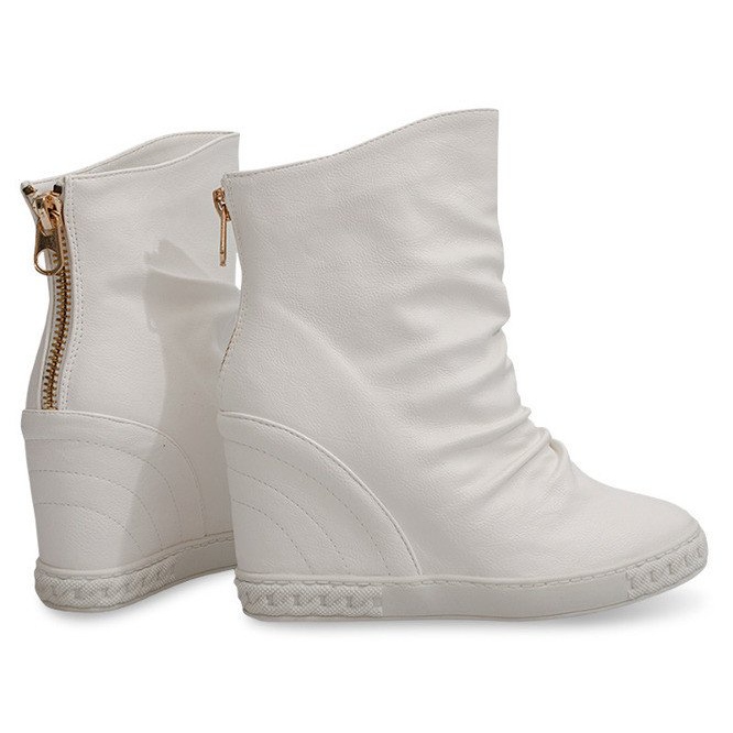 Sneakers Sneakers On Zeppa Stivali Ovye 397 Bianco bianca 1
