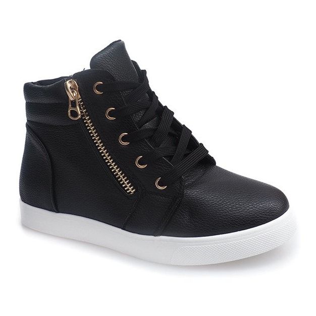 Stivali Sneakers con zeppa 883 Nero 1