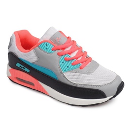 Sneakers sportive B306A-62 nero grigio multicolore 2