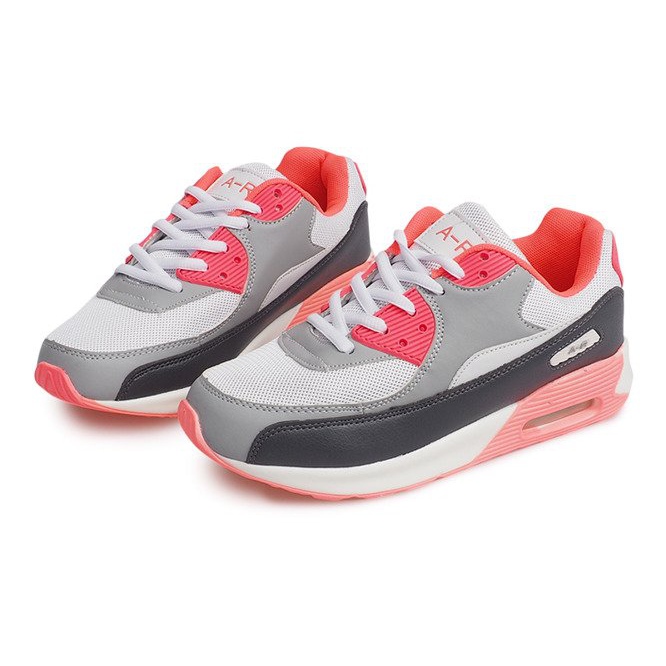 Sneakers sportive B306A-38 Bianco nero grigio multicolore 2