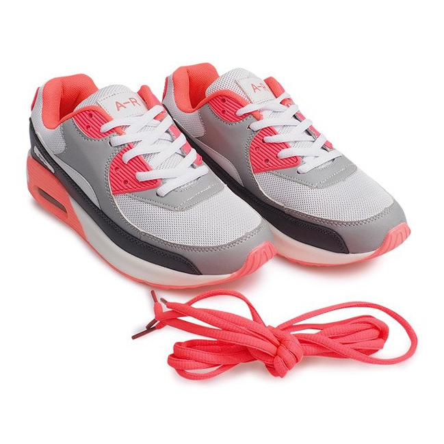 Sneakers sportive B306A-38 Bianco nero grigio multicolore 1