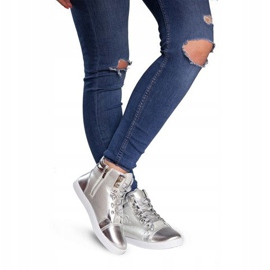 Sneakers Sneakers Alte R17 Argento grigio 1