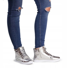 Sneakers Sneakers Alte R17 Argento grigio 2