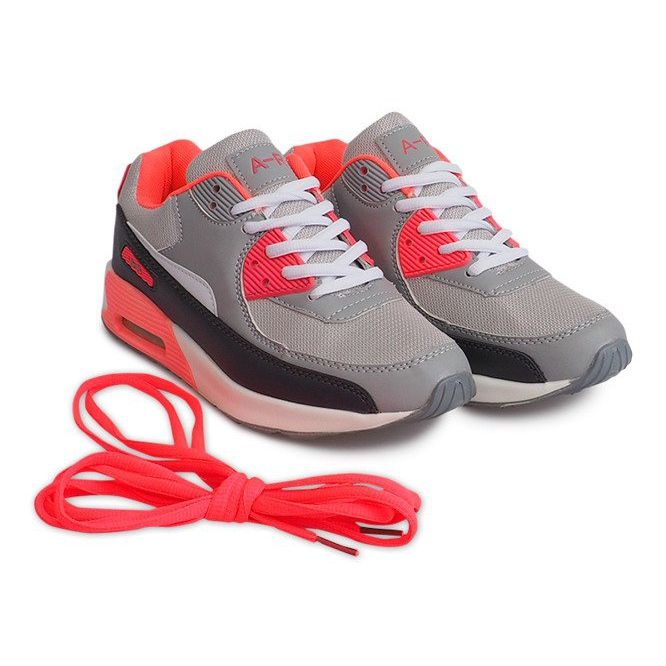 Sneakers sportive Neon B306A-1 grigio multicolore 2
