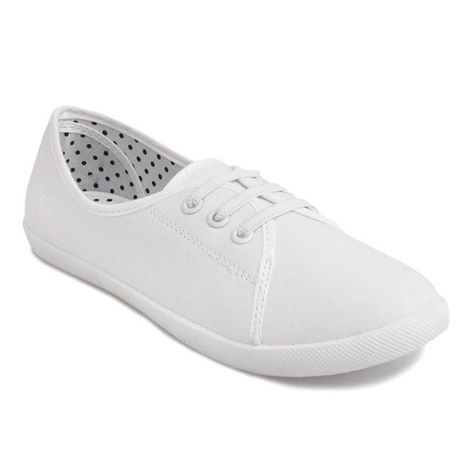 Sneakers allacciate Slip On BE43 Bianco bianca 2