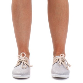 Sneaker stringate argento VT79-3 grigio 2