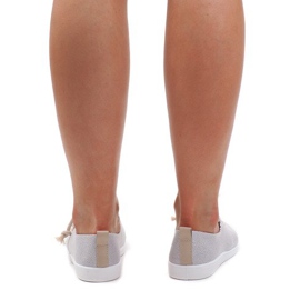 Sneaker stringate argento VT79-3 grigio 1