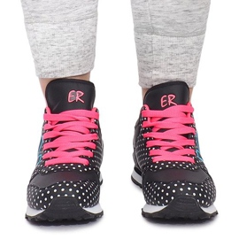 Sneakers sportive B1573-1 Nere nero multicolore 1
