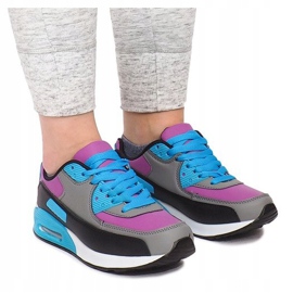 Sneakers sportive H2002-3 nero multicolore 2
