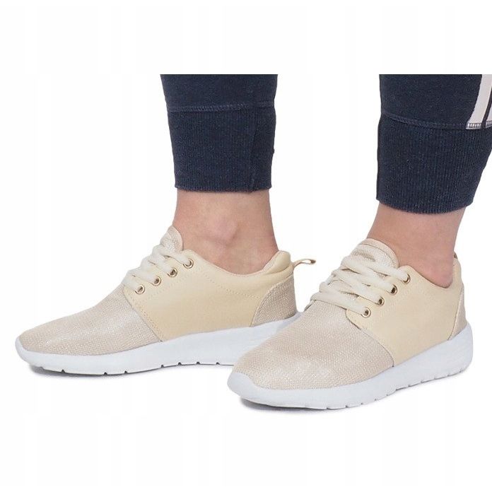 Sneakers sportive dorate d'oro 1
