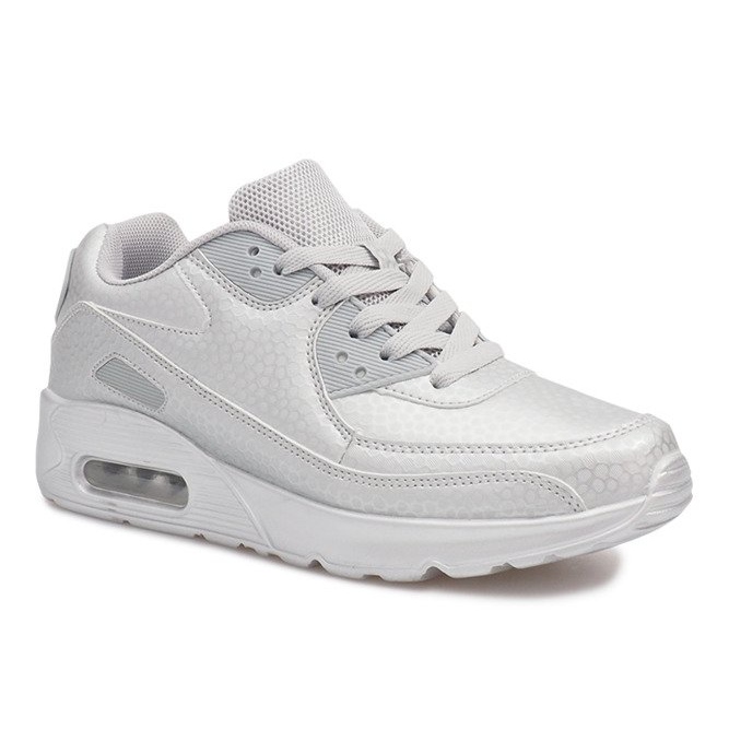Sneakers sportive argento grigio 1