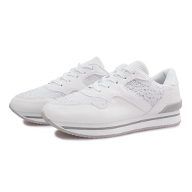 Sneakers sportive bianche Odette bianco 1