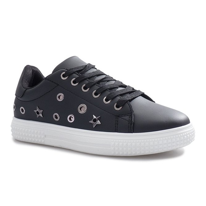 Sneakers nere stelle Tolosa nero 1