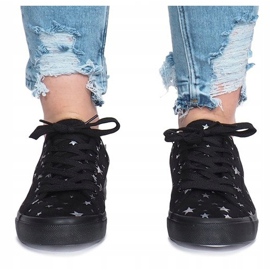 Sneakers nere con stelle della Bretagna nero 1