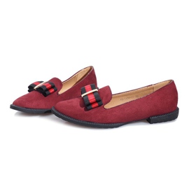 Scarpine rosse slip-on con fiocco Rossa rosso 1
