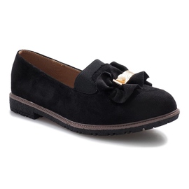 Scarpe slip-on nere con fiocco Pearl Inside nero 1
