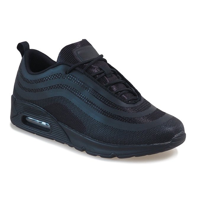 Scarpe sportive da uomo nere V0270-2 nero 1