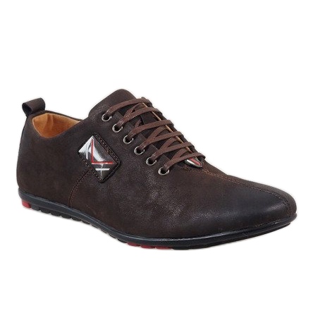 Scarpe da uomo marroni WF932-3 marrone 1