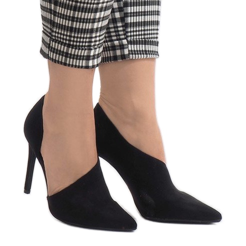 Tacchi neri asimmetrici C82A nero 2