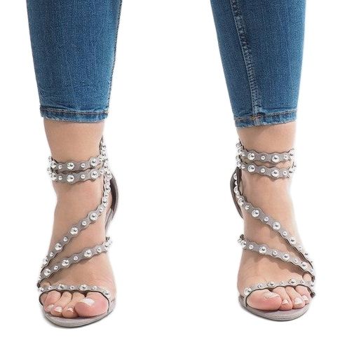 Tacchi aperti grigi LE042P grigio 2