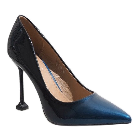 Tacco LE030P laccato blu navy 1
