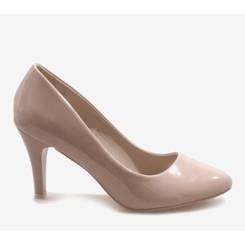 Classici tacchi B-42 laccati beige 2