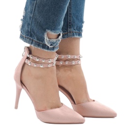 Sandali rosa con tacco alto B-51 1