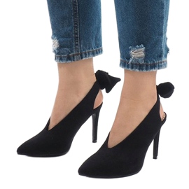 Tacco LB-330 in camoscio nero 1
