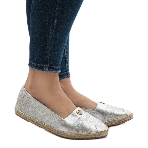 Espadrillas argento GFXWFD2 grigio 1