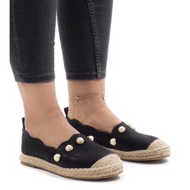 Espadrillas nere A7-002 nero 1