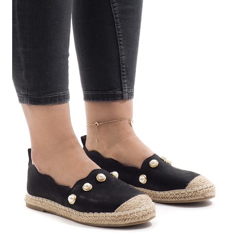 Espadrillas nere A7-002 nero 1