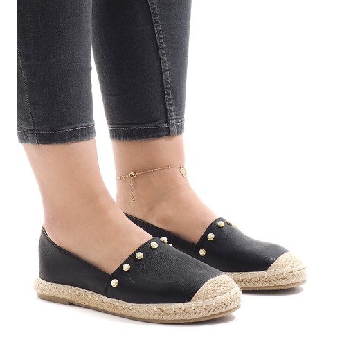 Espadrillas nere A7-001 nero 1