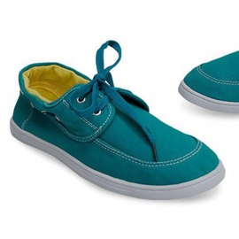 Mocassini in tessuto di VB14 Sneakers verdi verde 1