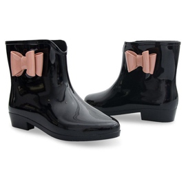 Stivali Wellington con fiocco NEW2 Black nero 2