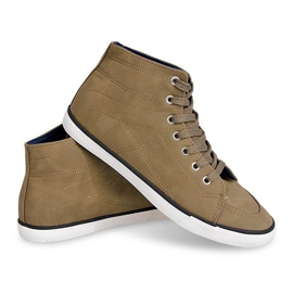Sneakers alte casual 033 kaki verde 2