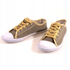 Sneakers Carine Con Strisce Y531 Oro d'oro 2