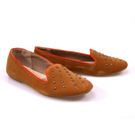 Lords con borchie 957 Camel marrone 1