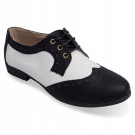 Scarpe Jazz Classiche 4D85G Nere bianco nero 1