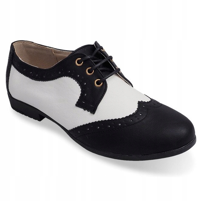 Scarpe Jazz Classiche 4D85G Nere bianca nero 1