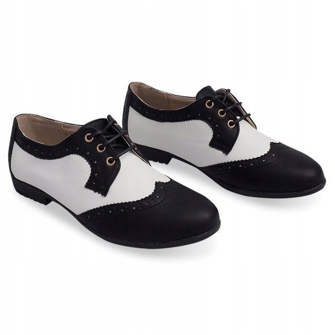 Scarpe Jazz Classiche 4D85G Nere bianca nero 2