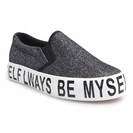 Slip On Sneakers Slip On Brocade E22 Nero 1